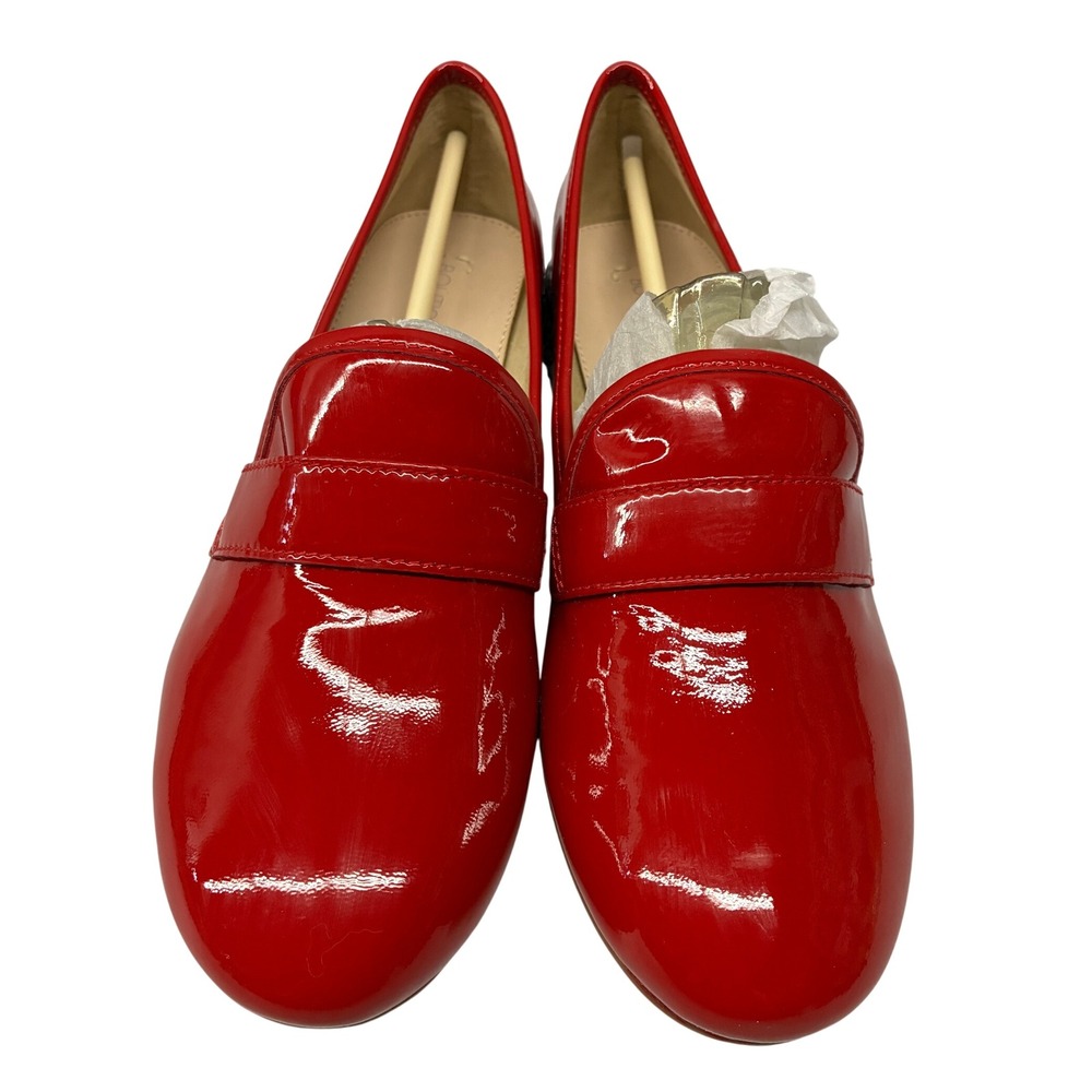 Boutique 9 Btmilton Loafers Shoes Womens 9 Red Patent Embellished Heel Party